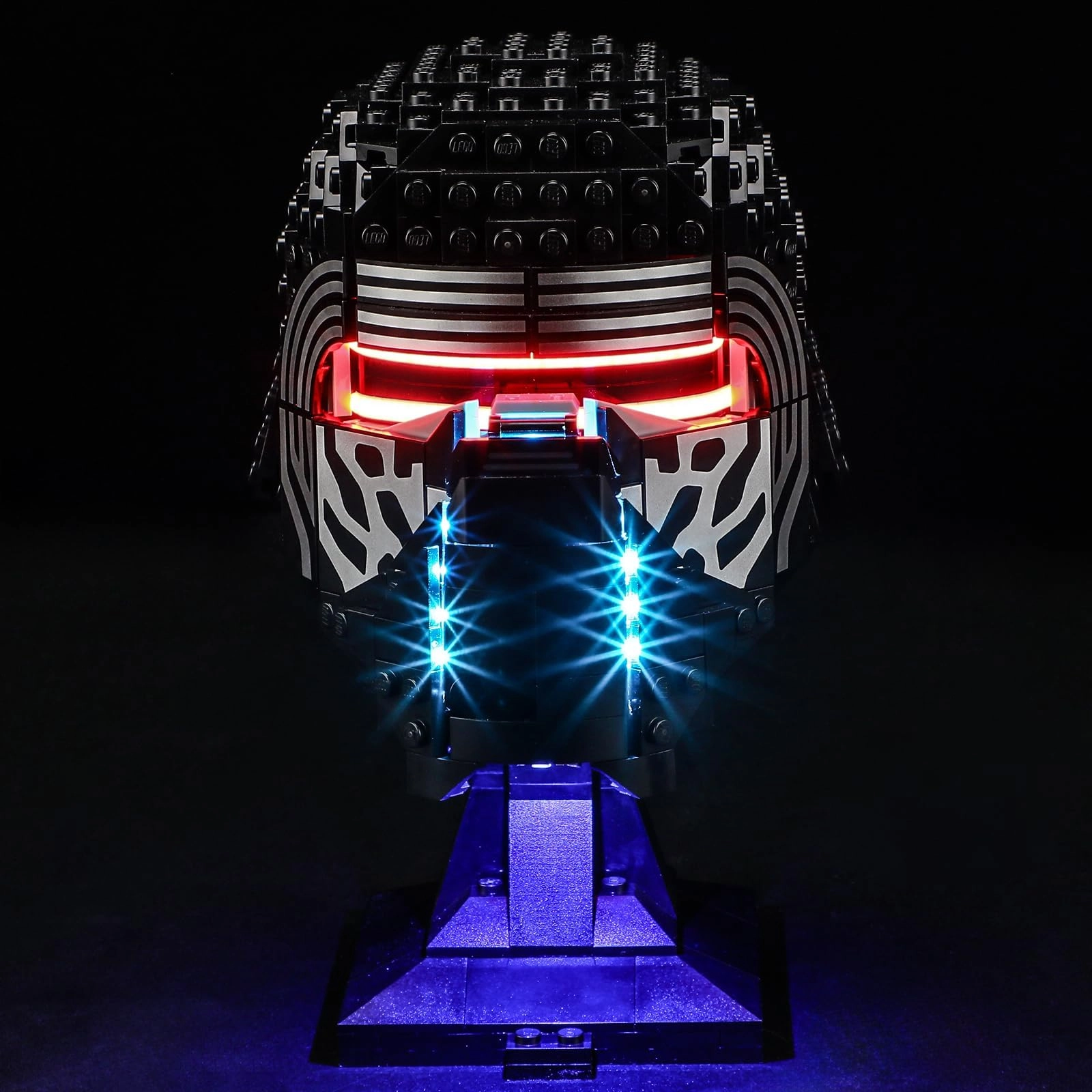 Mililier LED Light Kit for Lego 75415 Kylo Ren Helmet - White Battery Powered