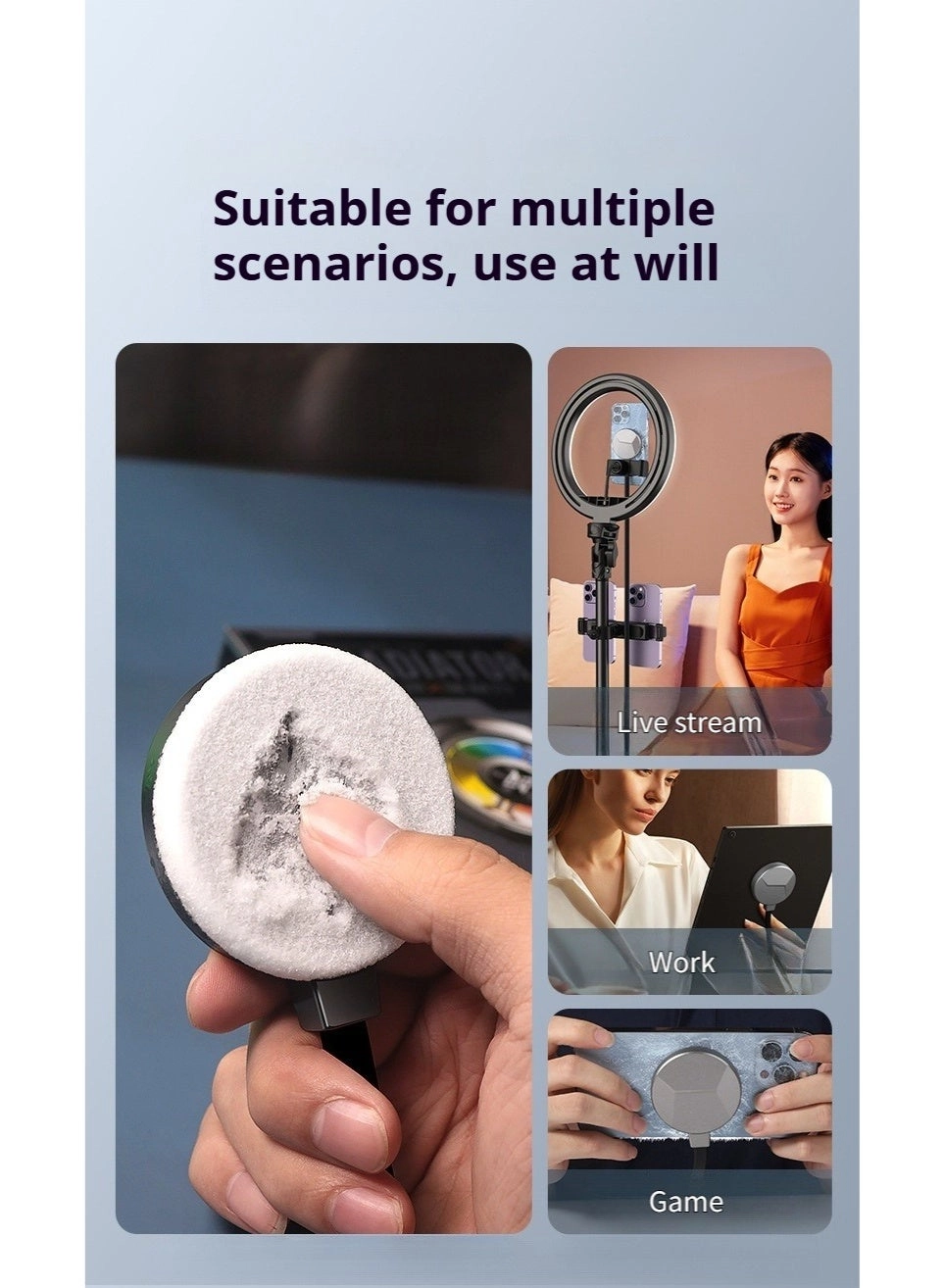 36W Liquid-Cooled Phone Radiator - Magnetic Cooling