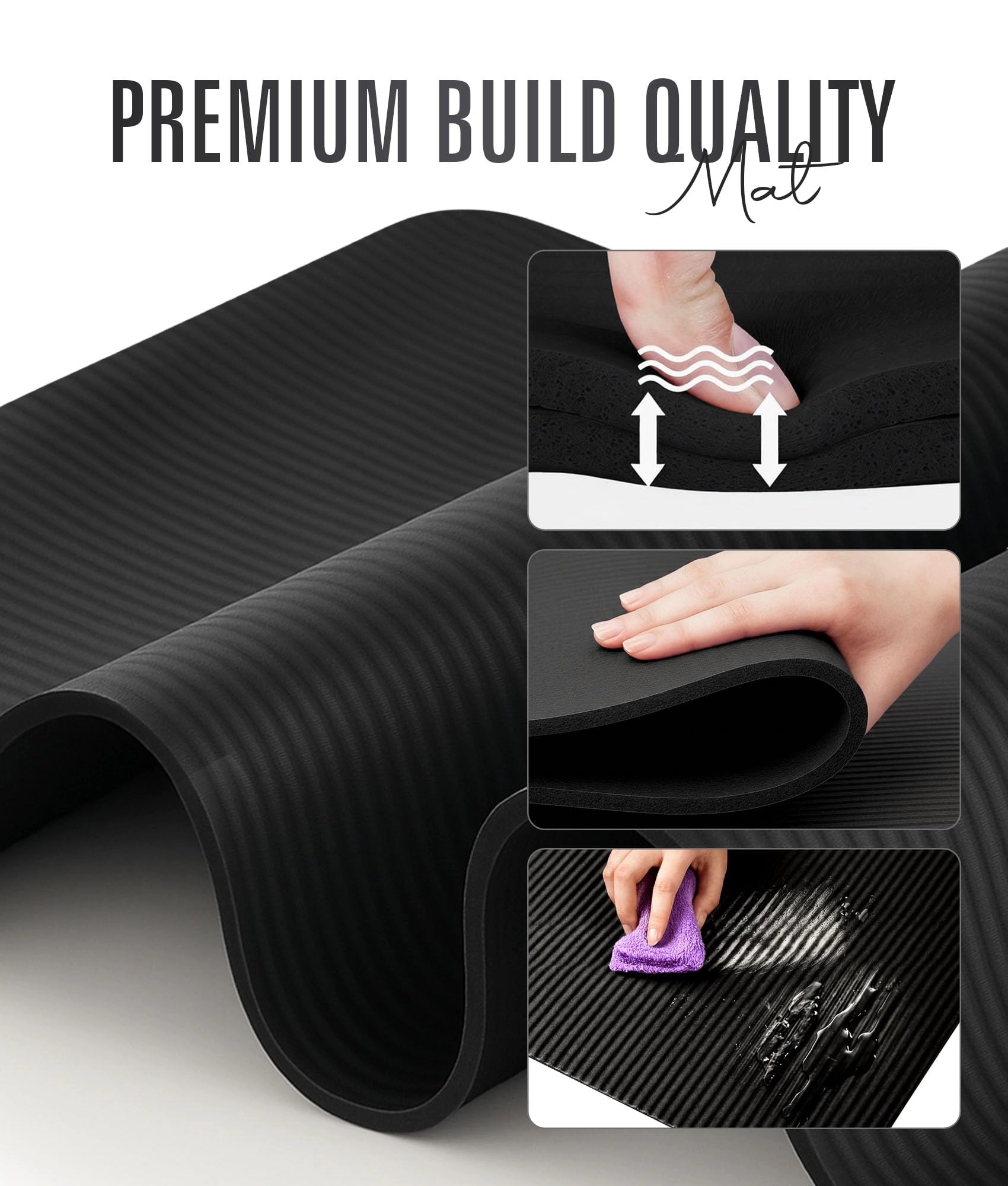 Yoga Mat - Nitrile Butadiene Rubber 10 MM