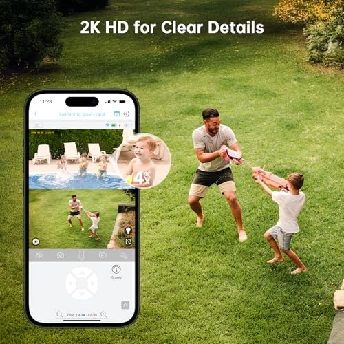 Dual Lens Solar Security Camera 2K