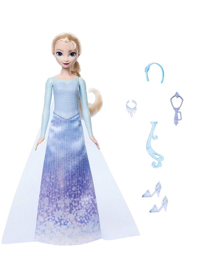 Elsa Fashion Doll - Frozen Spin & Reveal 11 Surprises