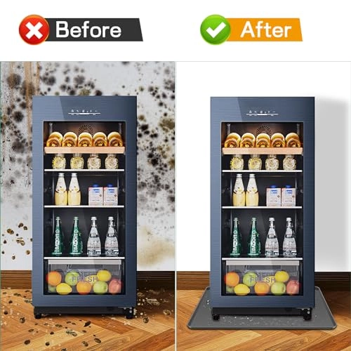 Mini Fridge Silicone Mat with Convex Edge - mini refrigerators washing machines dryers wine coolers