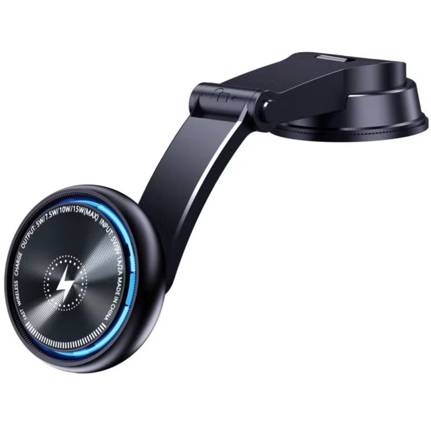 GRABIT Wireless Charging Car Mount - 15W MagSafe-compatible 360° Rotation