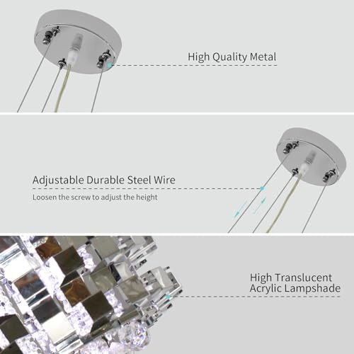 Modern LED Chandelier - Up to 110cm