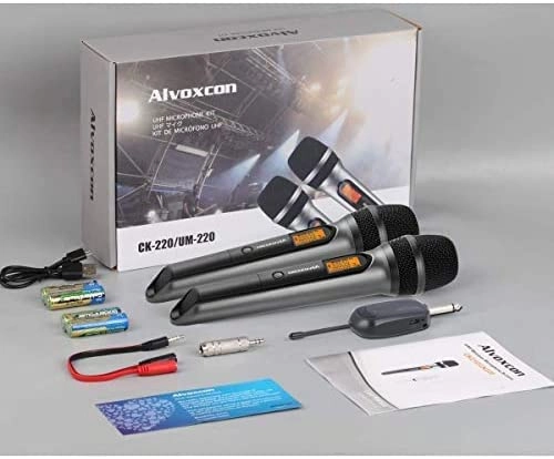 Dual UHF Dynamic Handheld Wireless Microphone