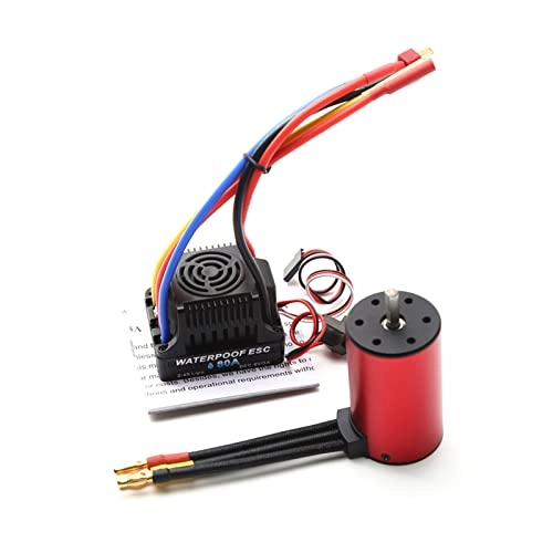 Brushless Motor - 1/8/ 1/10 Sensorless + ESC - 80A