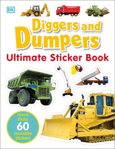 Dorling Kindersley Ltd Diggers And Dumpers Sticker Book Reusable 60 pcs