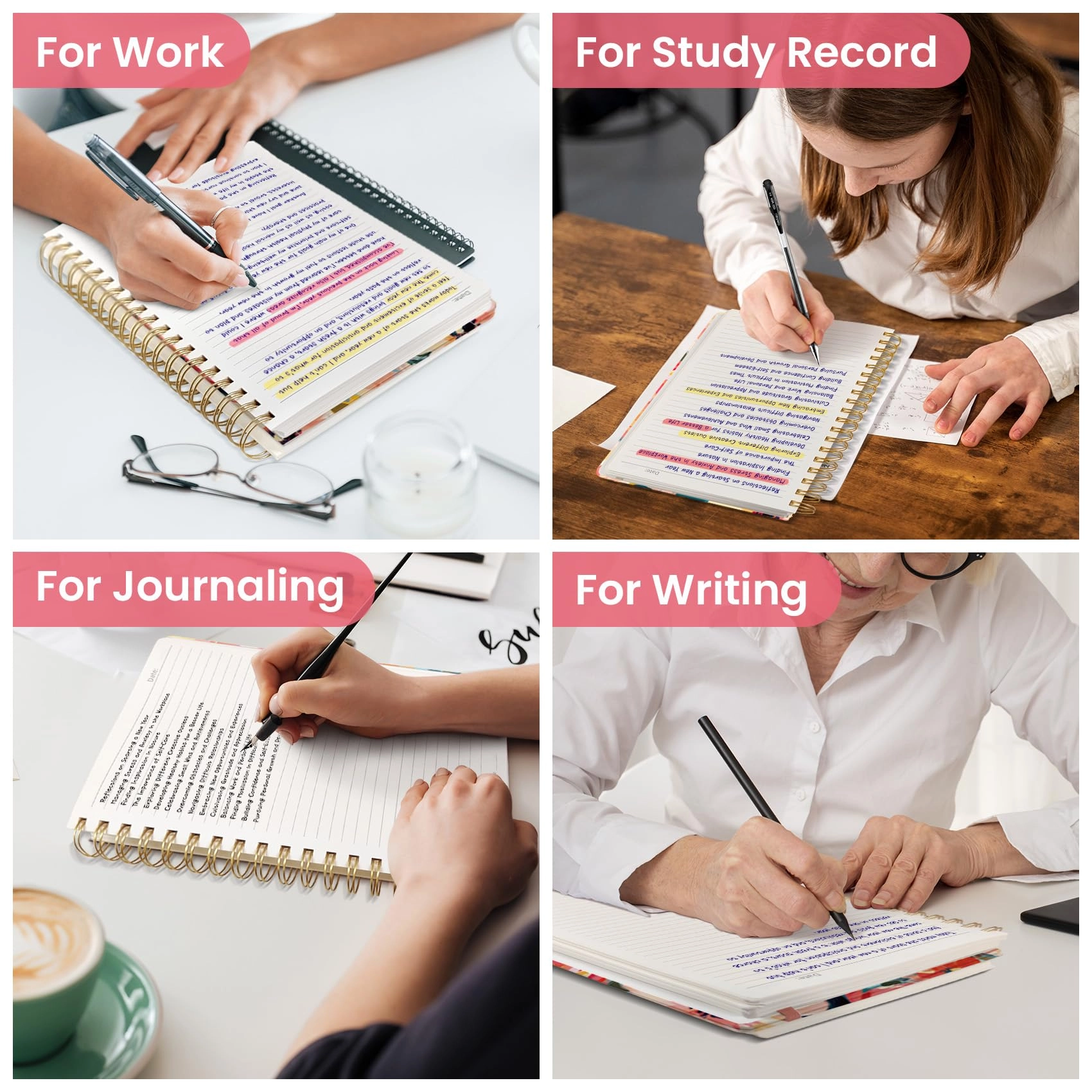 Spiral Notebook B5 Spiral - Lined 300 Pages