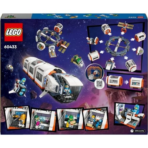 LEGO City Modular Space Station (60433) - Space Shuttle 6 Astronaut Minifigures