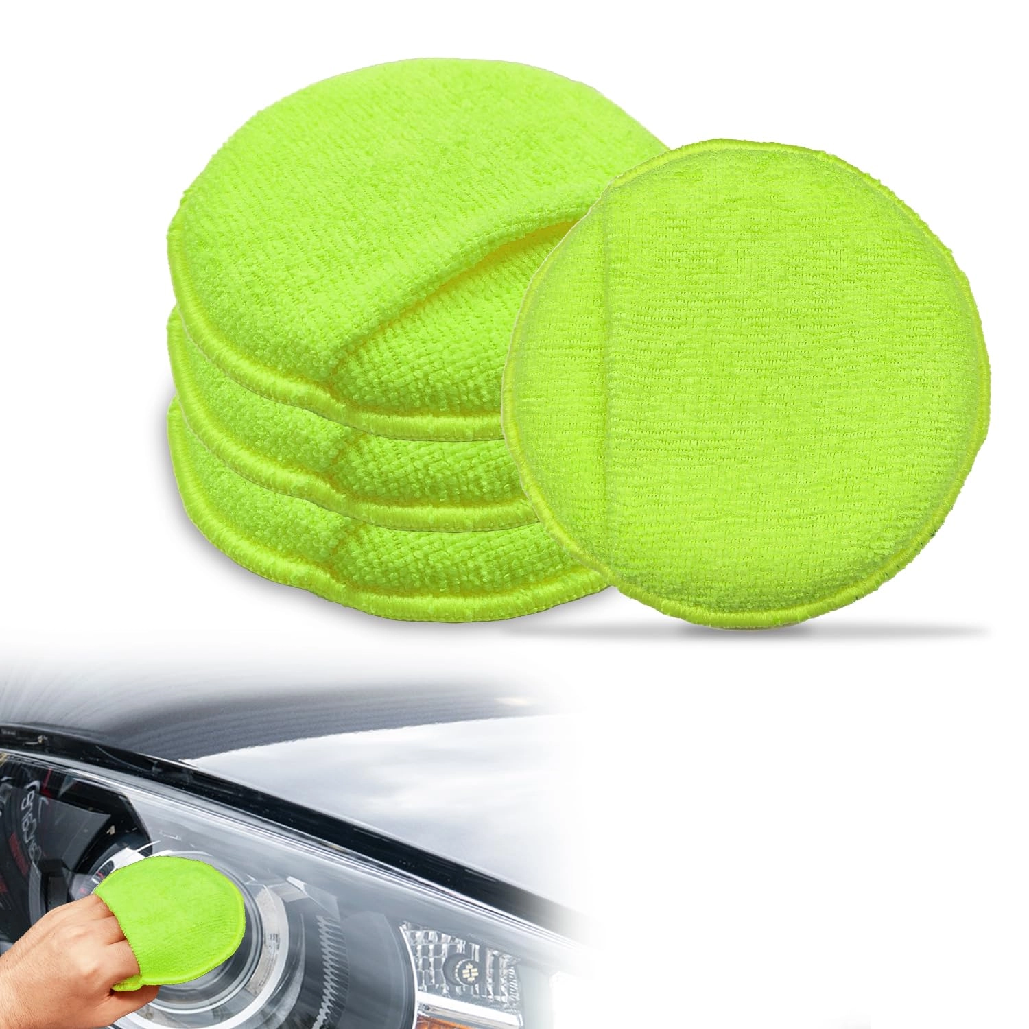 Microfiber Car Wax Applicator Pads