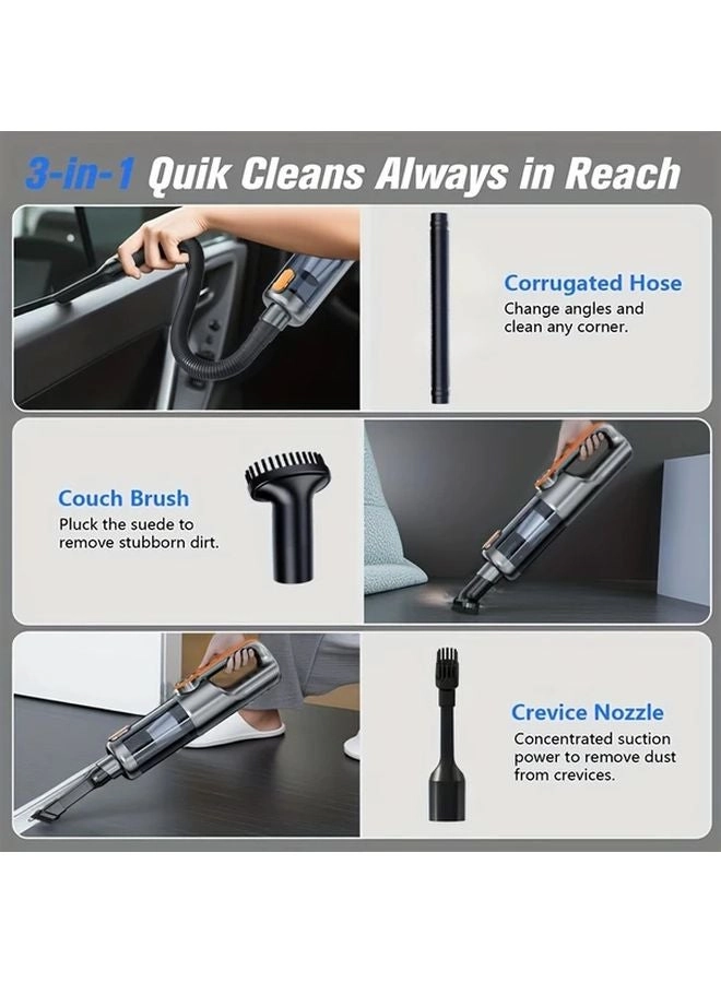 4-in-1 Wireless Handheld Vacuum Cleaner - 2000mAh