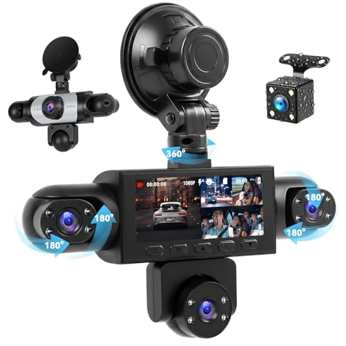 5-Camera Dash Cam - 1080P 30FPS