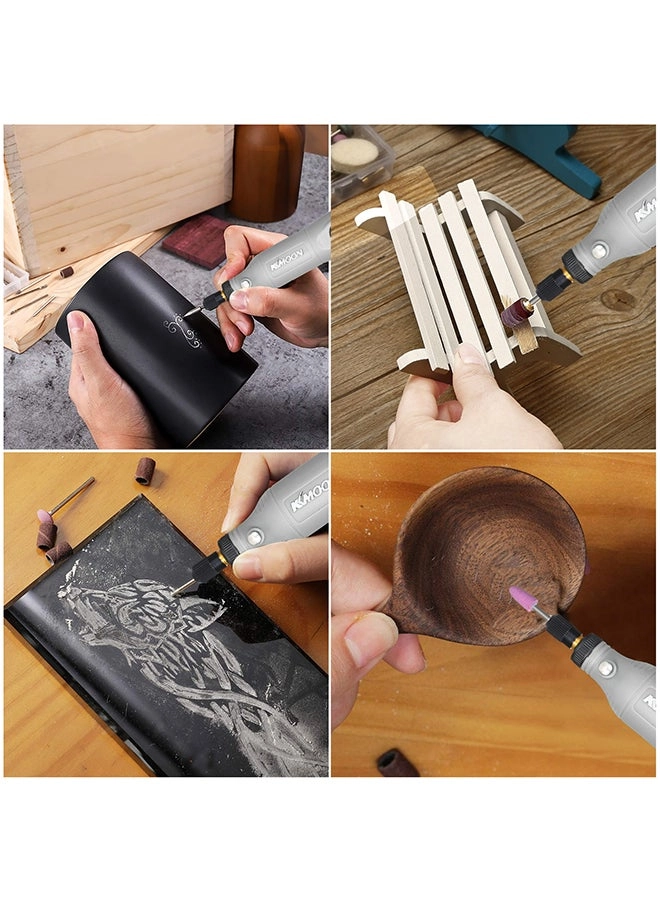 Mini Electric Grinder - 5-Speed USB Charging Grey