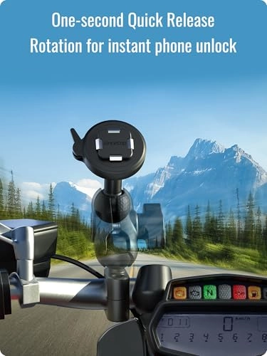 Q Series 1" Ball Mount - Universal 360° Adjustable for Motorcycle