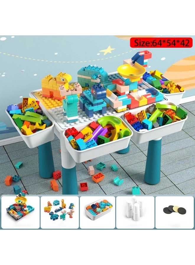 DIY Children's Multi-Functional Building Block Table - 190 pcs