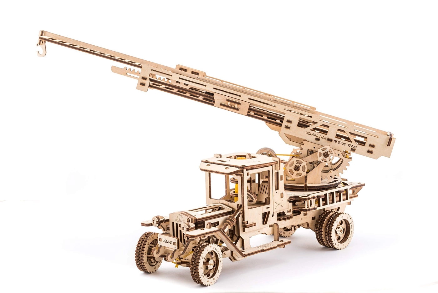 UGears Fire Truck with Ladder - Mechanical Puzzle STEM