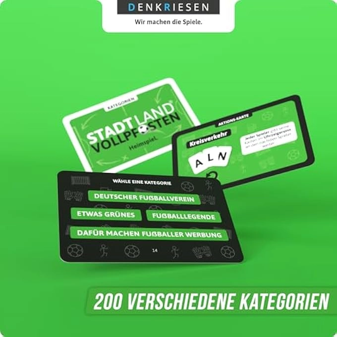 STADT LAND VOLLPFOSTEN: Football Edition - Card Game