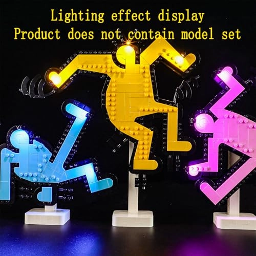 LED Light Set for LEGO Keith Haring Dancing Figures Art 31216