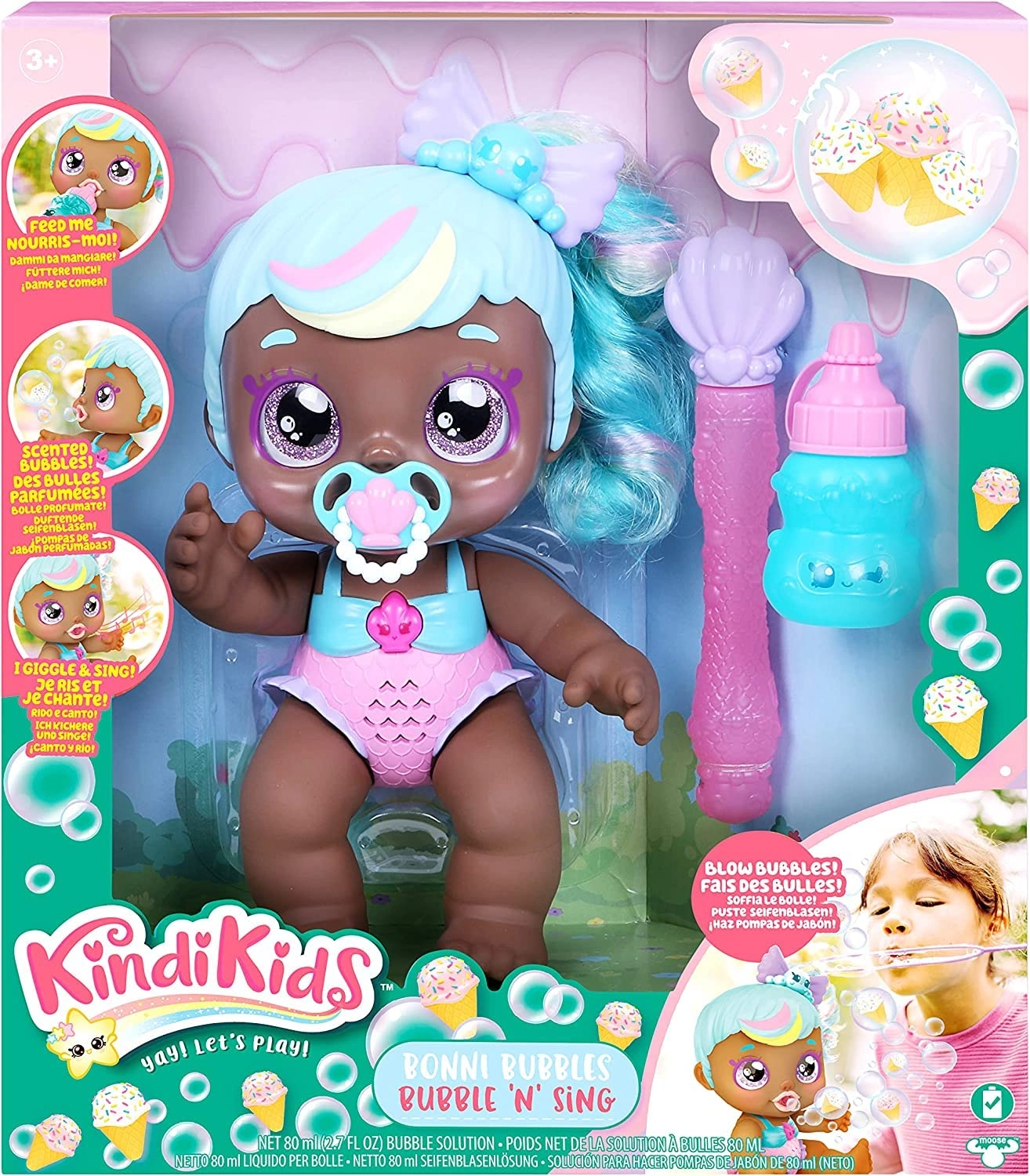 Bonni Bubbles Doll - Electronic 6.5" Bubble 'N' Sing Bundle