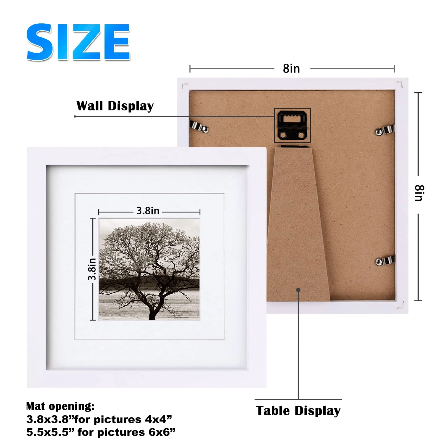Collage Picture Frame - 8x8 Set