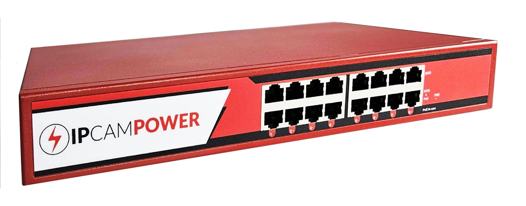 IPCamPower POE Injector Hub - 90W per port 250W 8 ports 10G 802.3bt