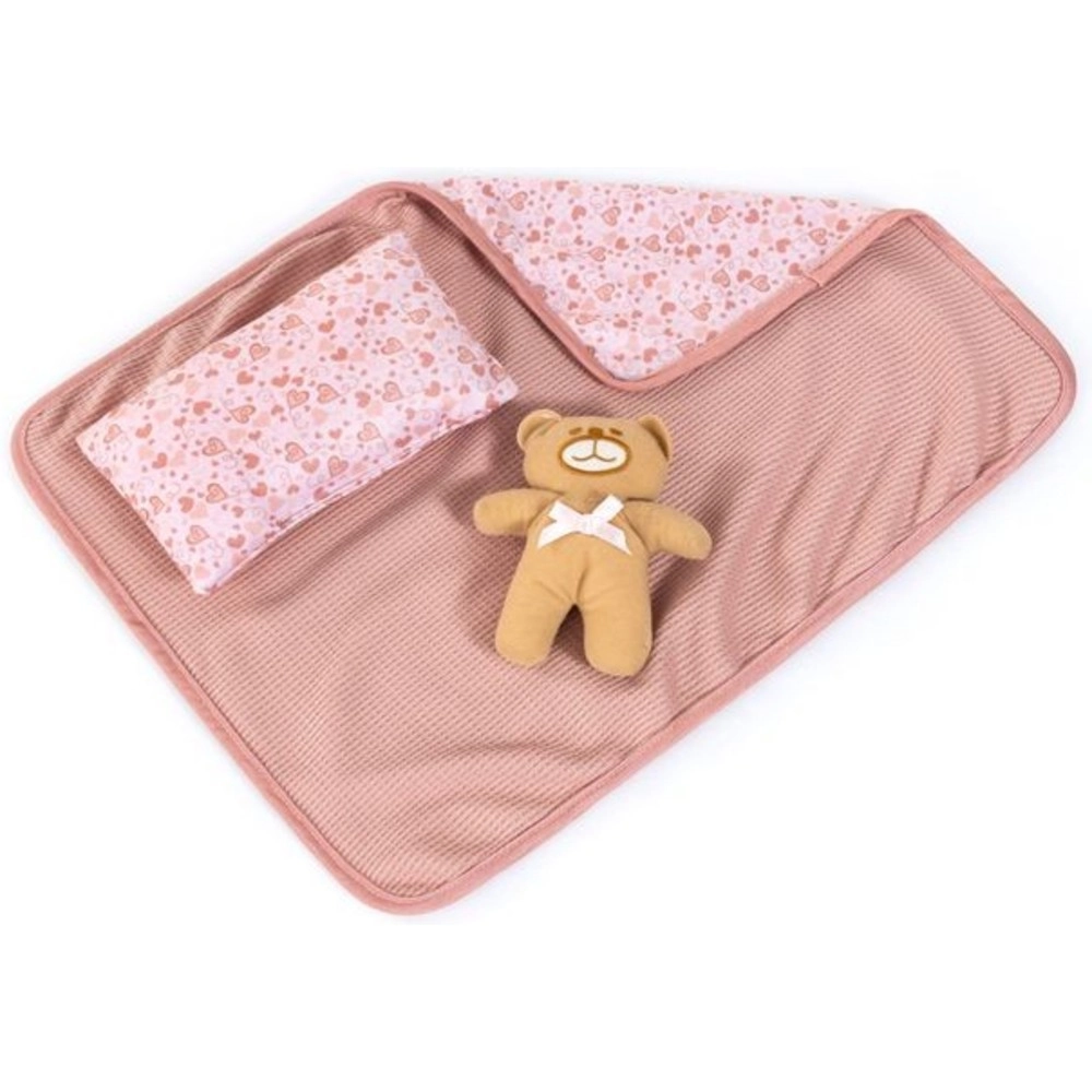 Reborn Baby Doll Playset - 38 cm Pink Ages 18 months+ Set