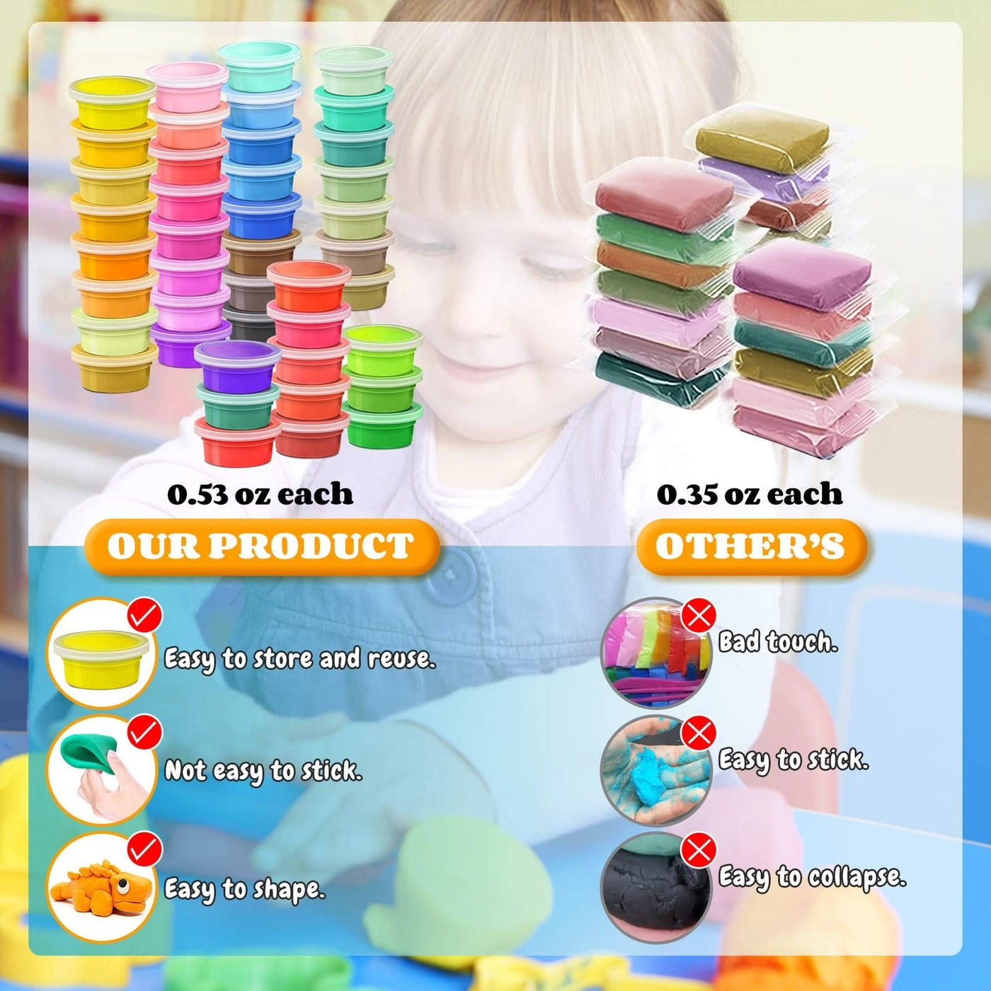 Air Dry Clay - 42 colors 3+ years