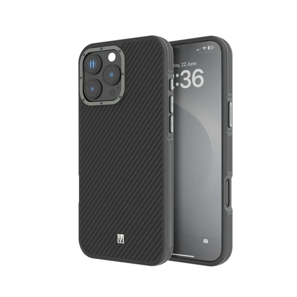 LEVELO Ox Carbon Case for Apple iPhone 16 Pro Max