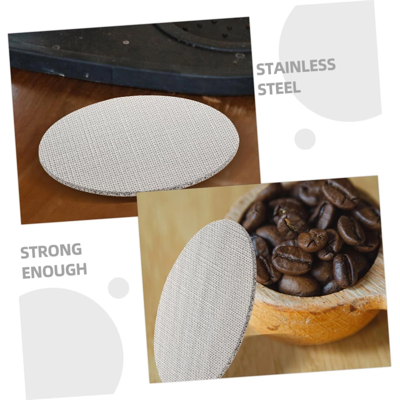 Coffee Filter Basket - 51mm 4Pcs Stainless Steel