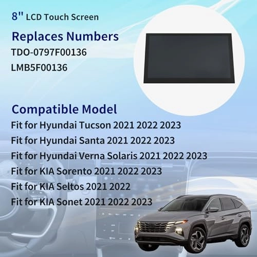 LCD Touch Screen - 8 Inches