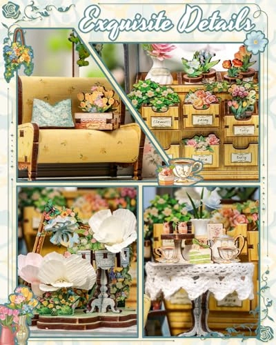 Book Nook Kit - Windsor Flower House Wood LED