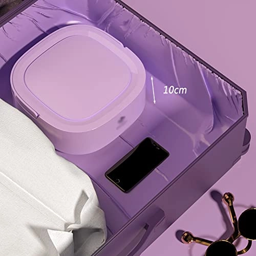 XHTONGSH غسالة قابلة للطي للطي المحمولة, غسالة صفرية اوتوماتيكية, عمل هادئ, الضوء الأزرق, ملابس داخلية غسل الملابس او عنصر صغیر, طاقة ومنطقة (Color : Green)