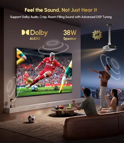 Google TV Projector 2200 ANSI Lumens 3840 x 2160 Pixels