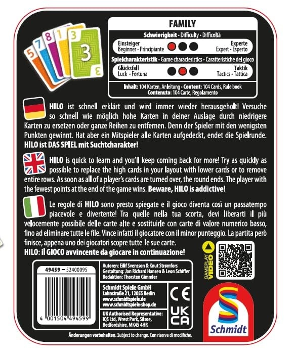 Hilo - Card Game Metal Tin