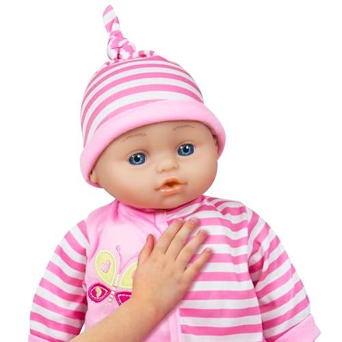 Talking Baby Doll - 16 inches Pink