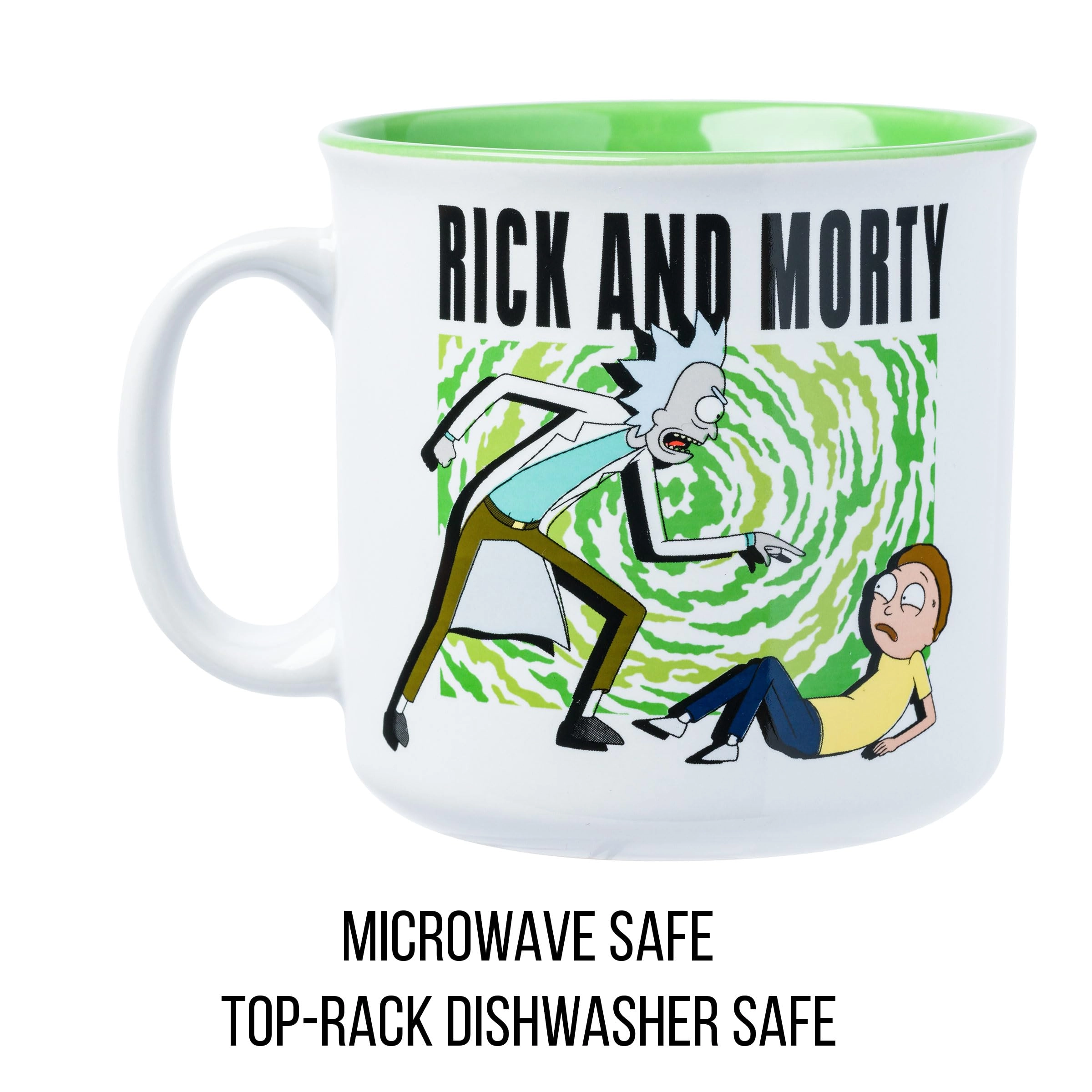 Rick and Morty Intense Scene Ceramic Camper Mug