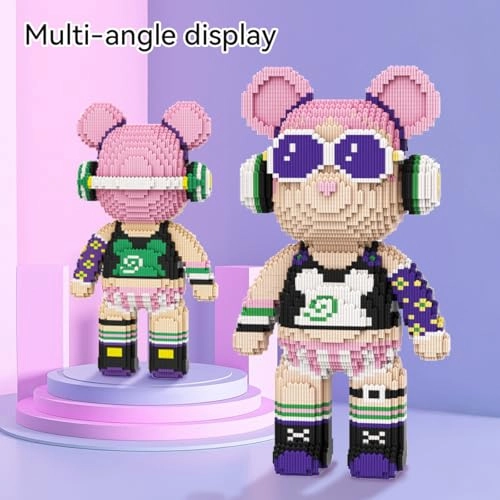 Animal Rock-in-Roll Bear Micro Building Blocks - Bear 7104 pcs