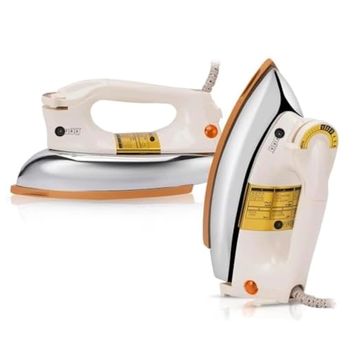 Automatic Dry Iron - 1000 watts Gold Teflon Coating
