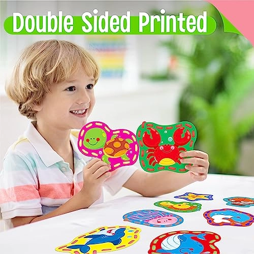 Lacing Cards - Kid 9 Pieces