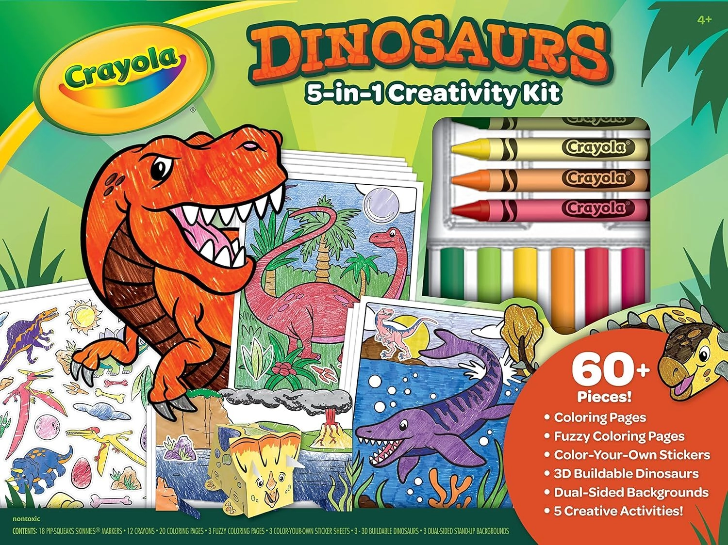 Dinosaur 5-in-1 Art Kit - 4+ years