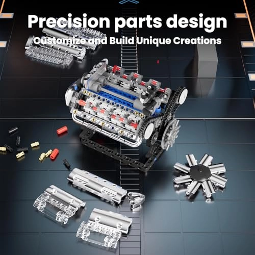 V8 Engine Model Kit - 535 pcs