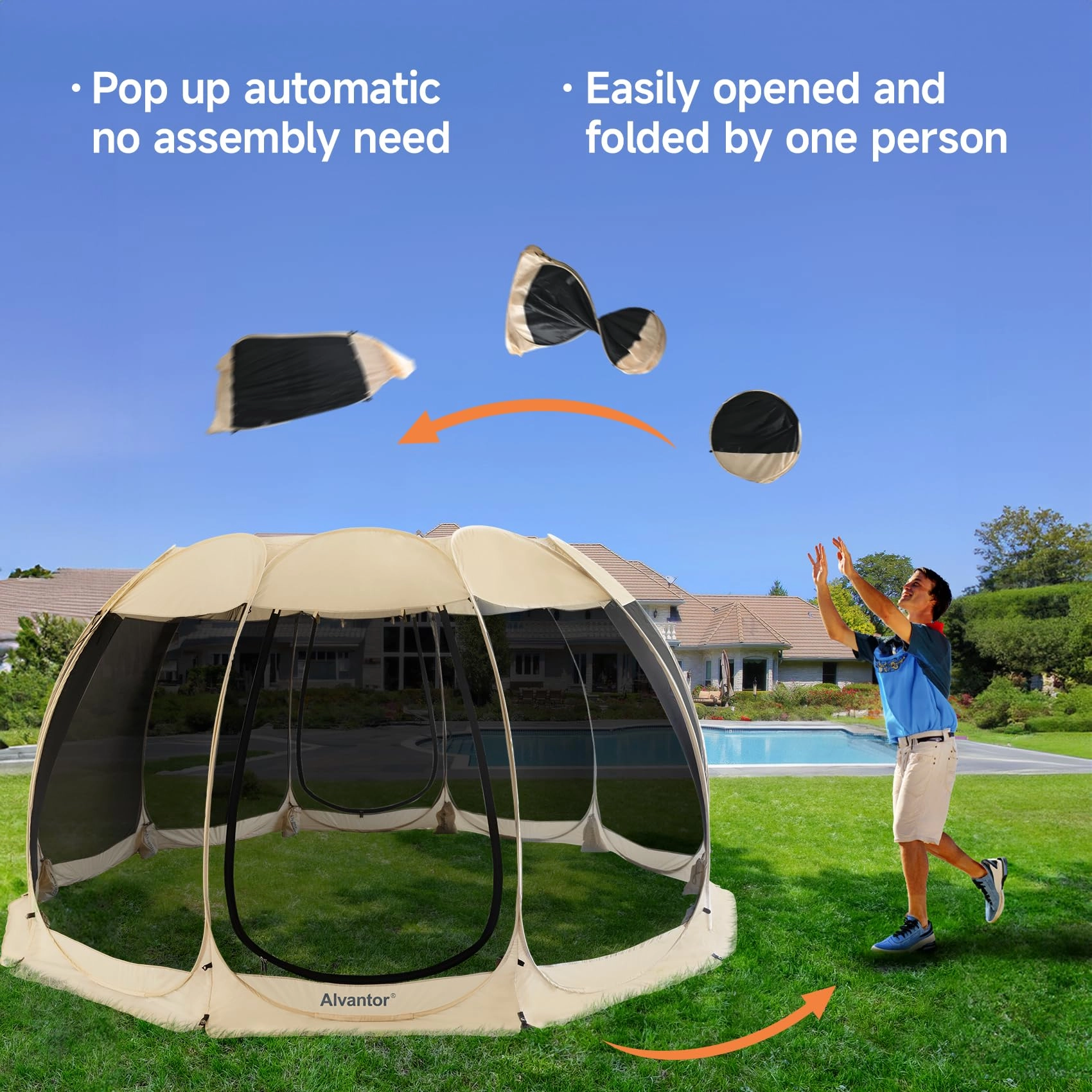 Pop Up Screen House - 9 square meters