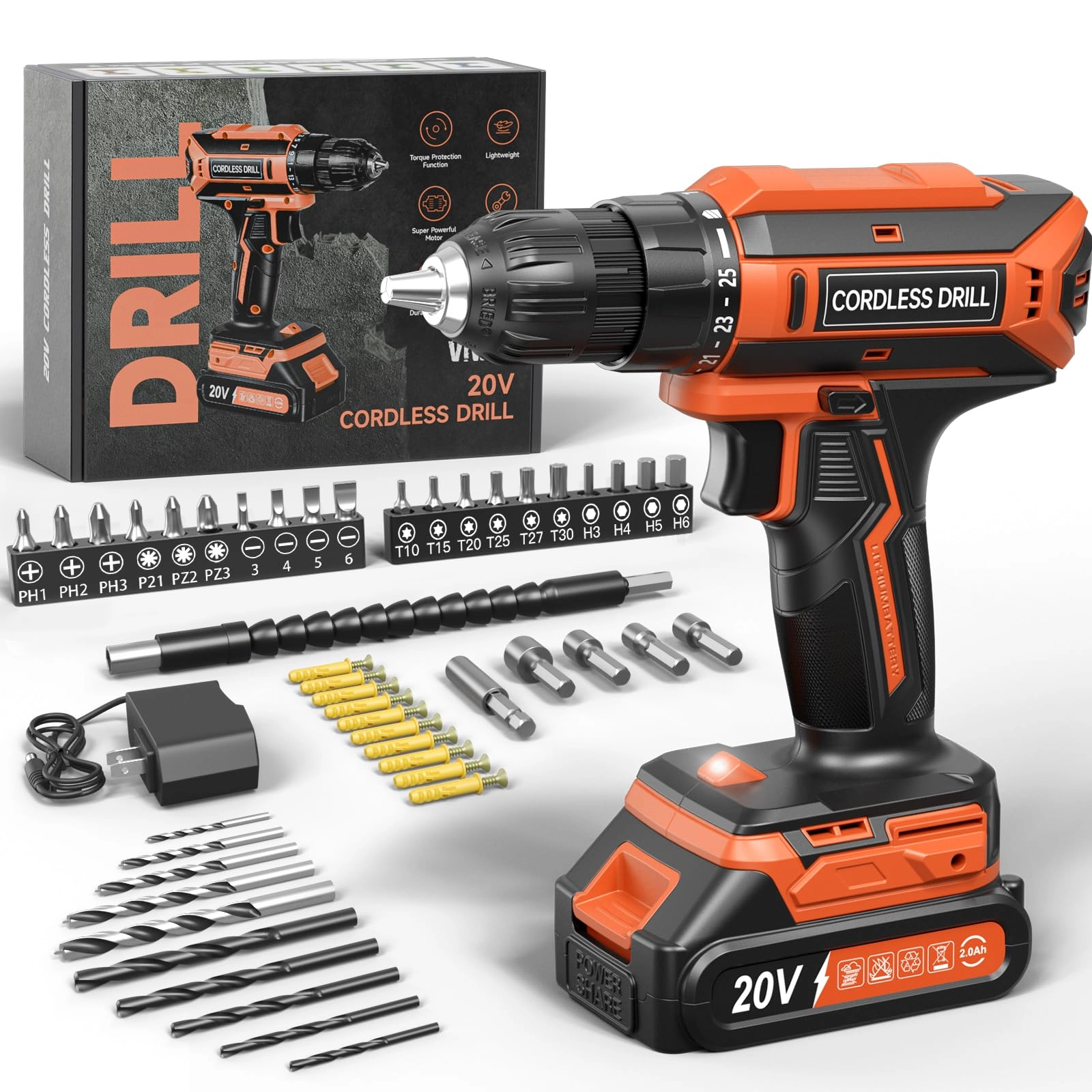 Cordless Drill Driver - 2000mAh