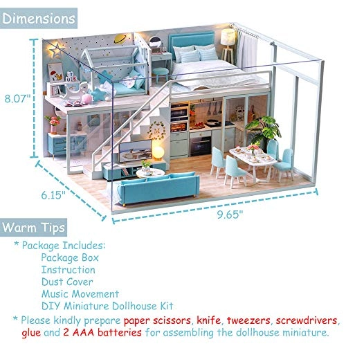 DIY Miniature Dollhouse Kit - Warm Moment 1:24
