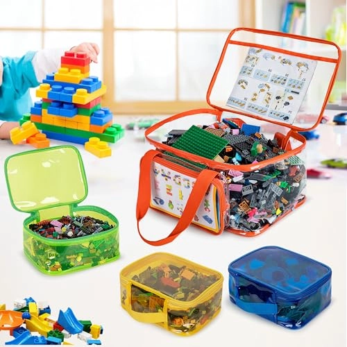 4 Packs Toy Storage Bag - Polyvinyl Chloride (PVC)