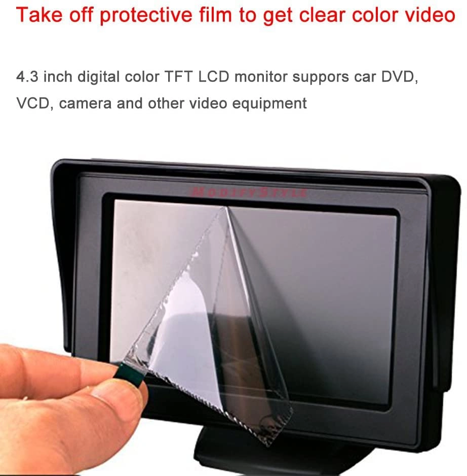 TFT LCD Display - 4.3 Inches + Reverse Parking Camera