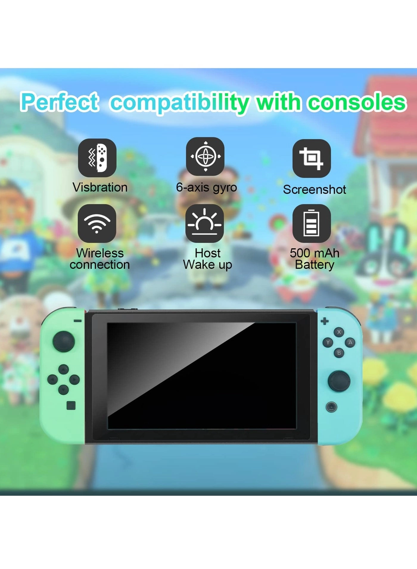 Joy Cons Wireless Controller - Green Nintendo Switch/Lite/OLED