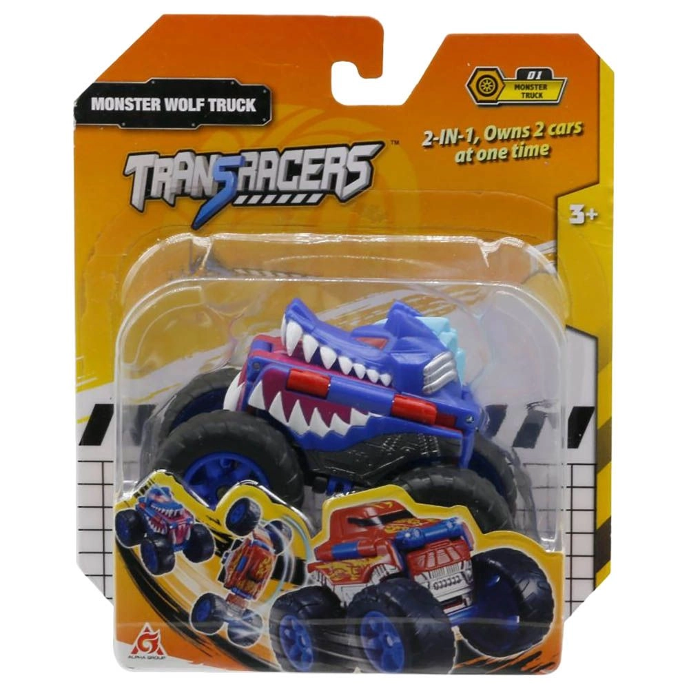 Transracers 2-In-1 Flip Vehicle Monster Gorilla Truck - Transforming Lightweight