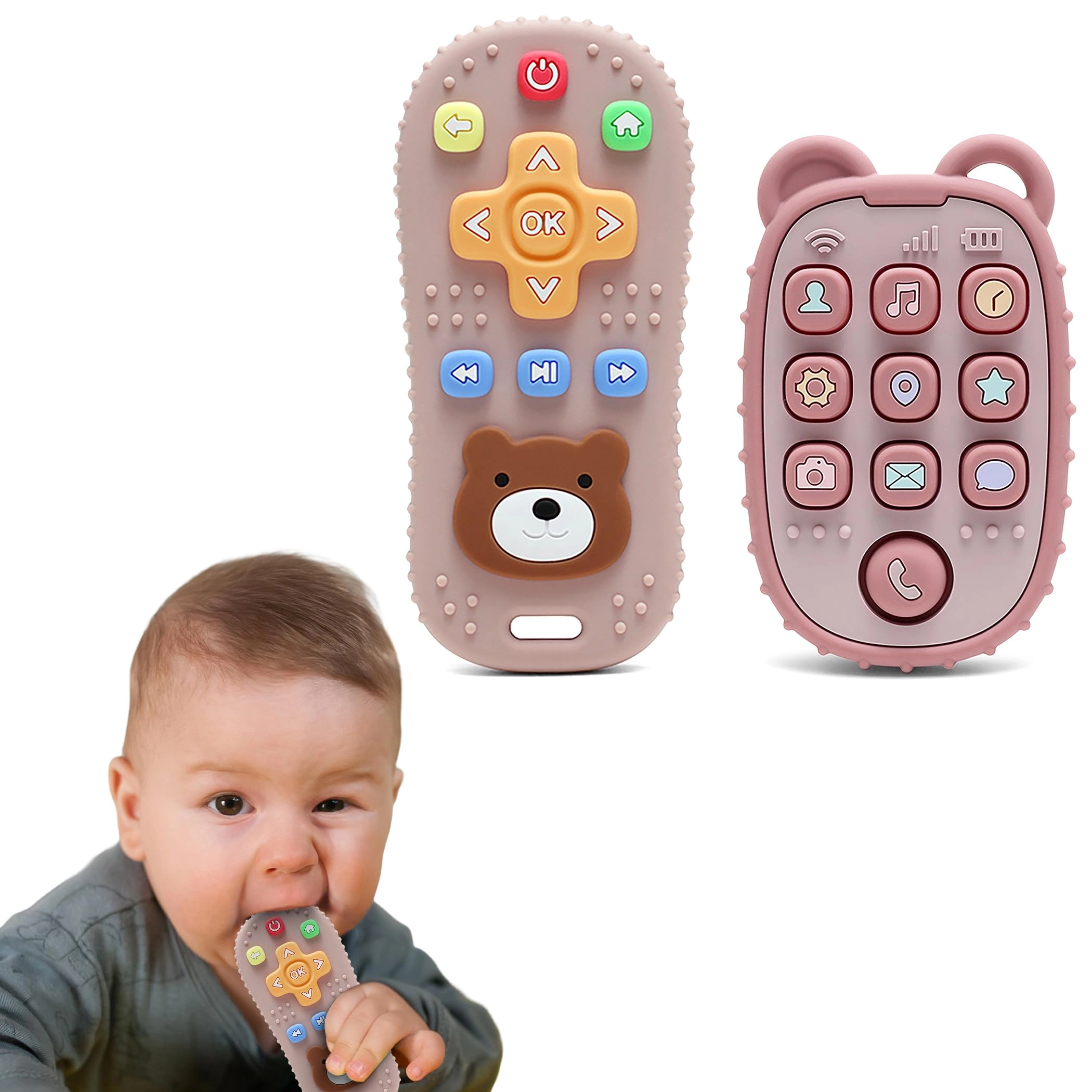 hippobaby Remote Control Teether - Silicone + Phone Teether