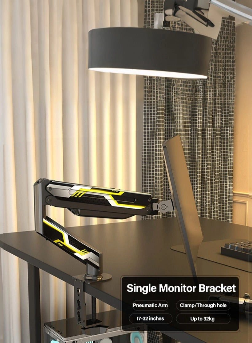 Gas Spring Monitor Arm - 32 in VESA 75x75/100x100mm